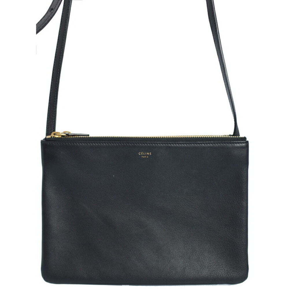 Celine Logo Trio Pochette Shoulder Bag